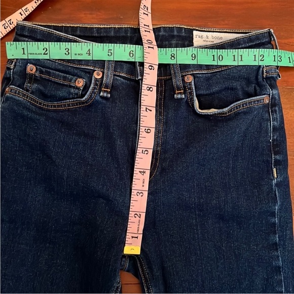 rag & bone Nina High-Rise Skinny - Marine Blue - Picture 8 of 15